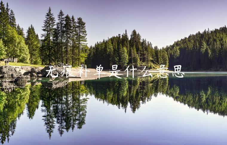 無痕補(bǔ)單是什么意思